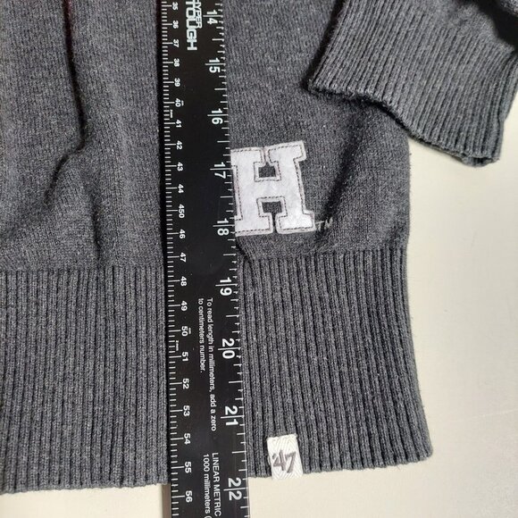 Forty Seven 47 Brand Crew Neck 3/4 Sleeve S Harvard University Pullover Sweater - Picture 9 of 9